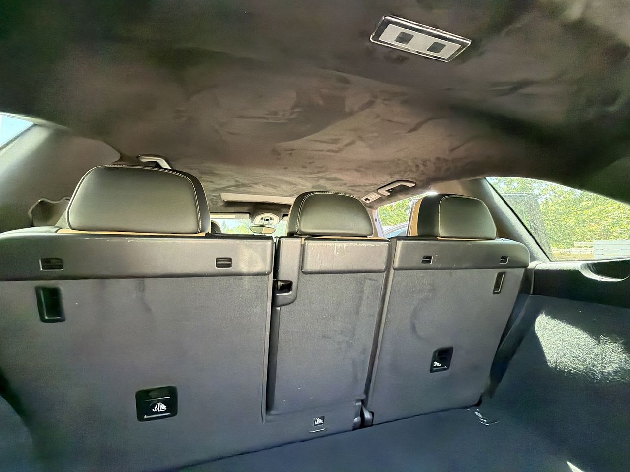 Factory beige headliner before a starlight conversion